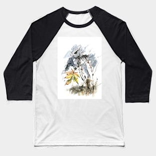 Autumn Maple Leaf Baseball T-Shirt